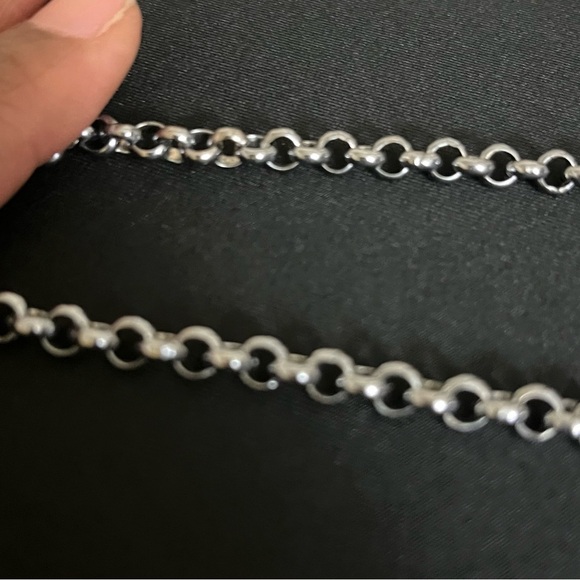 Unisex Handmade Rose Quartz Chain Necklace - Picture 4 of 5